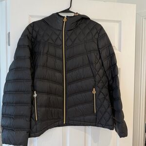 MICHAEL Michael Kors Quilted Black Puffer Coat
